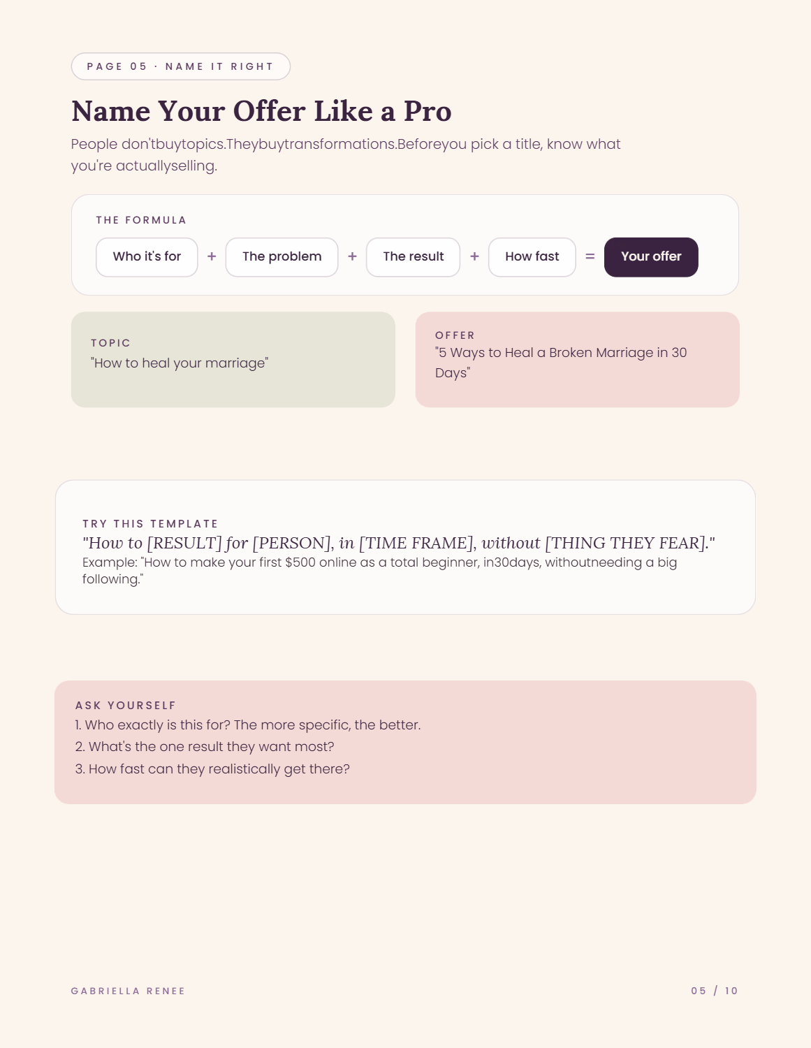 Faithful Founder digital workbook page preview.