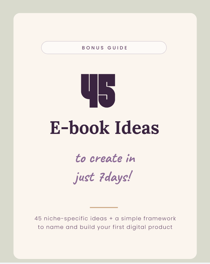 Ebook Ideas To Create In 7 Days — Faithful Founder bonus guide cover.
